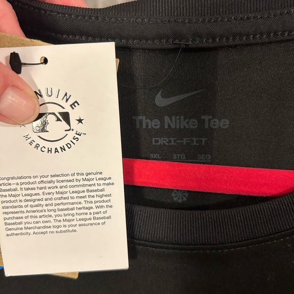 The Nike Tee Miami Marlins MLB Baseball Black size 3X - Picture 2 of 4